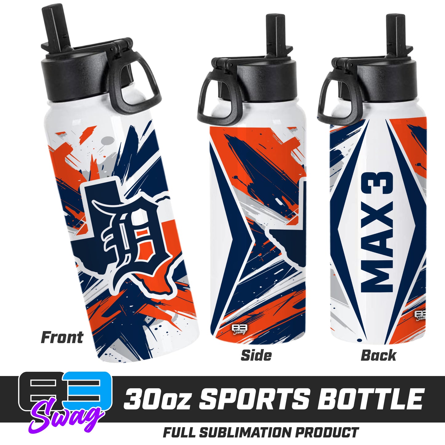 30oz Sports Tumbler - Dallas Tigers Baseball v.26