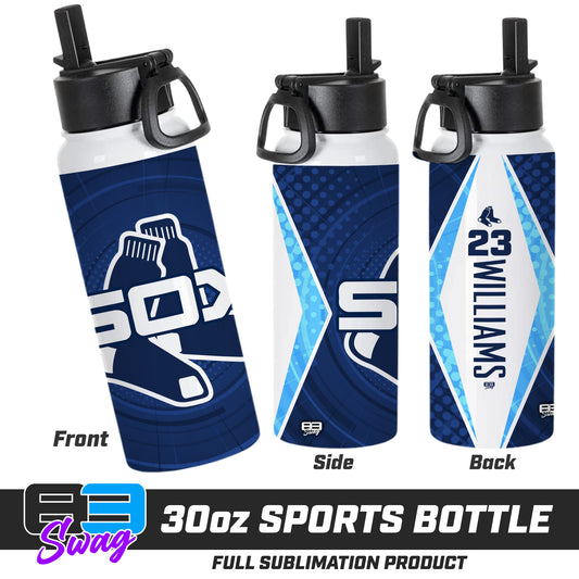 CUSTOM 30oz Sports Tumbler - Blue Sox Baseball