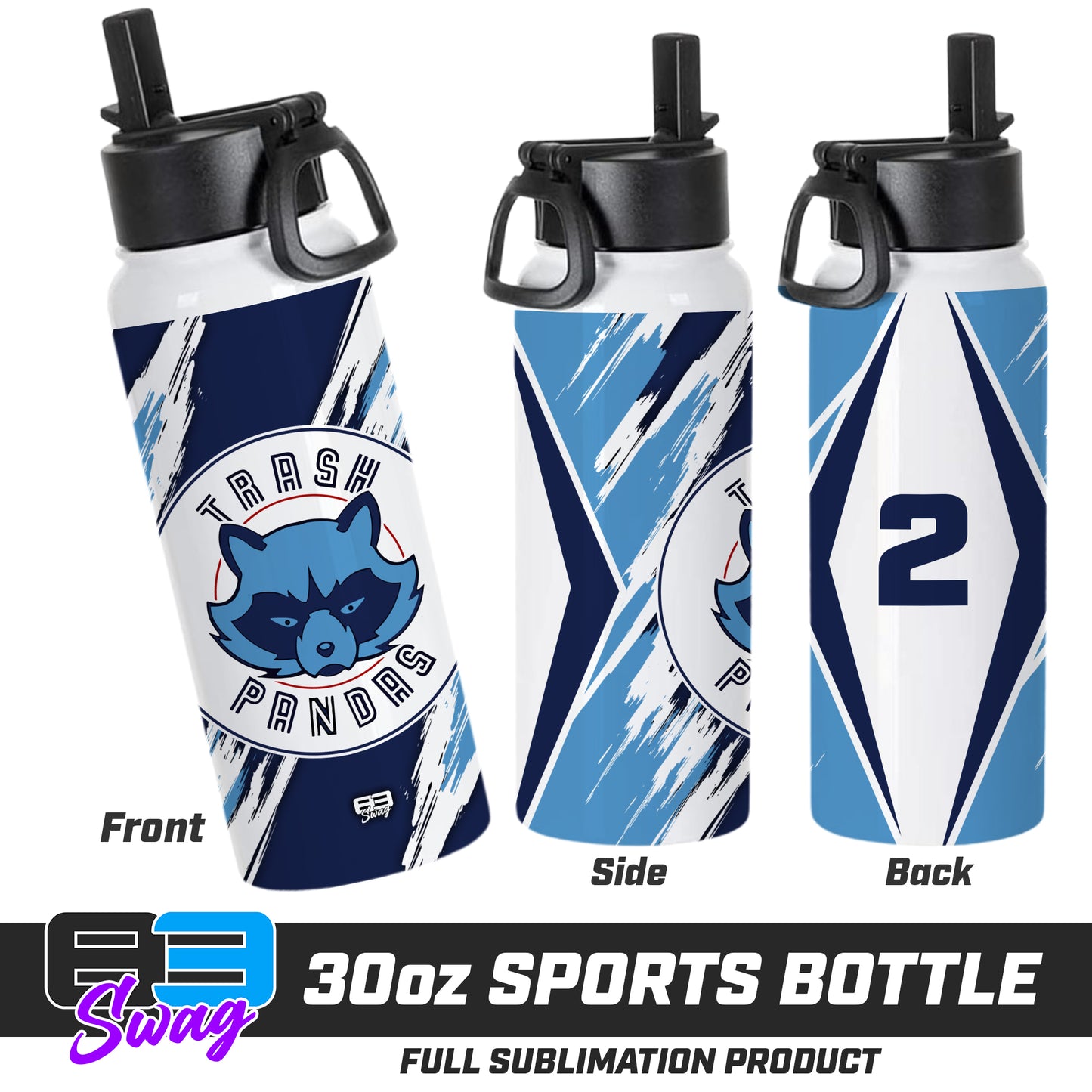 30oz Sports Tumbler - Trash Pandas Softball