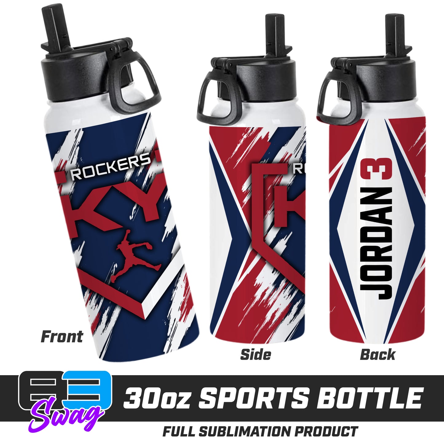 30oz Sports Tumbler - KY Rockers Softball