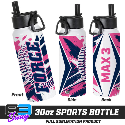 30oz Sports Tumbler - Carolina Force Softball