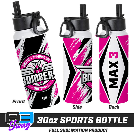 30oz Sports Tumbler - South Farmington Bombers Softball