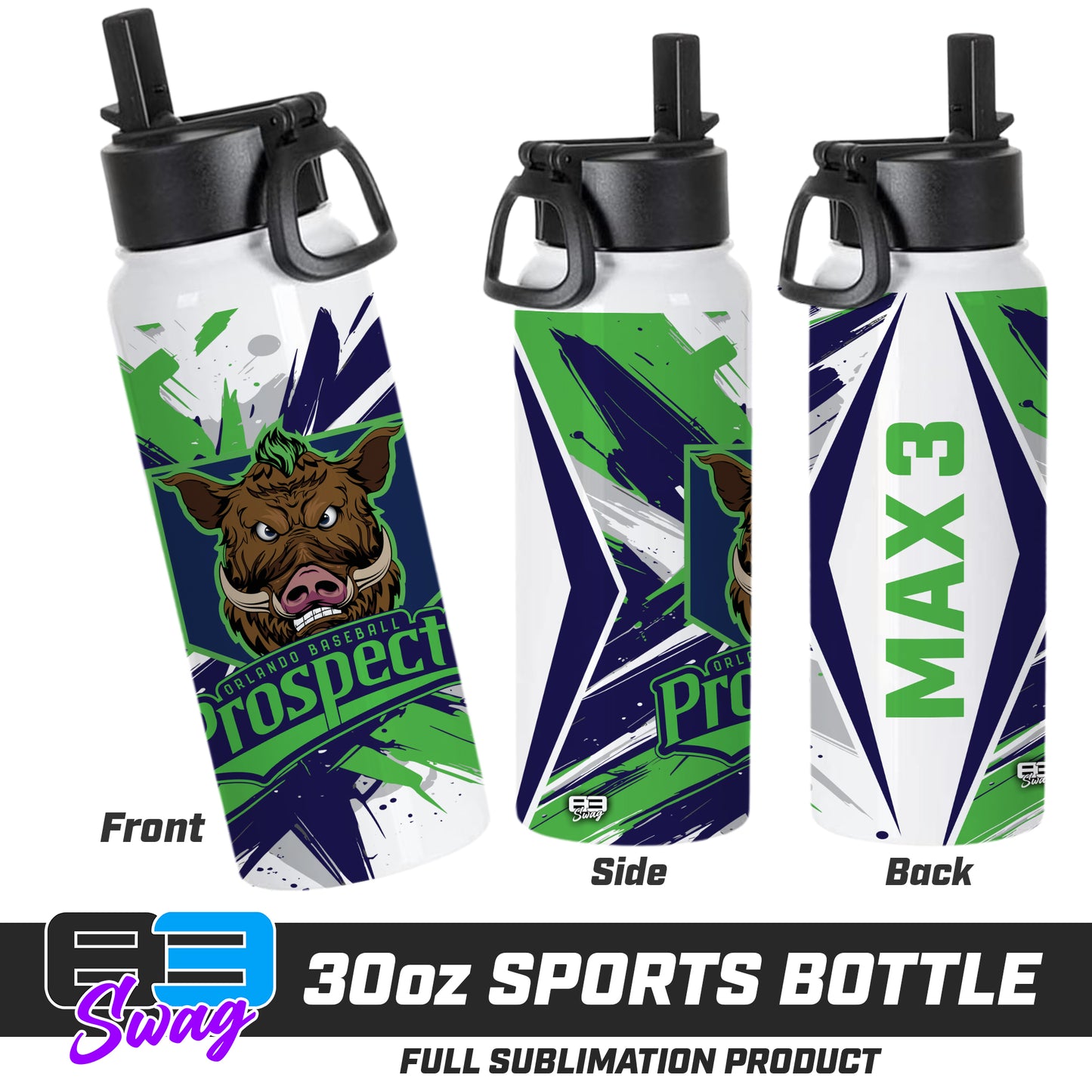 30oz Sports Tumbler - Orlando Baseball Prospects - War Hogs V.2016