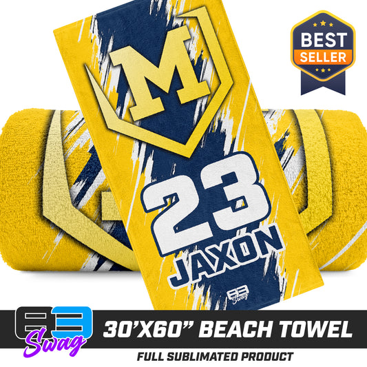 30"x60" Beach Towel - Midland Bandits Baseball