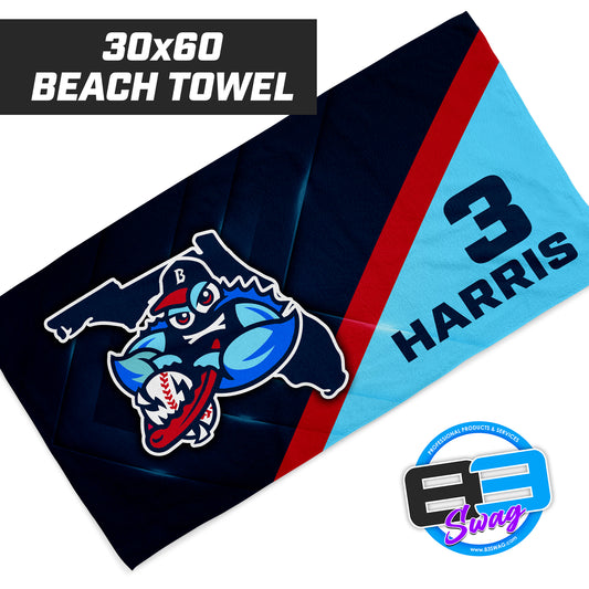 FCA Blueclaws Baseball - 30"x60" Beach Towel
