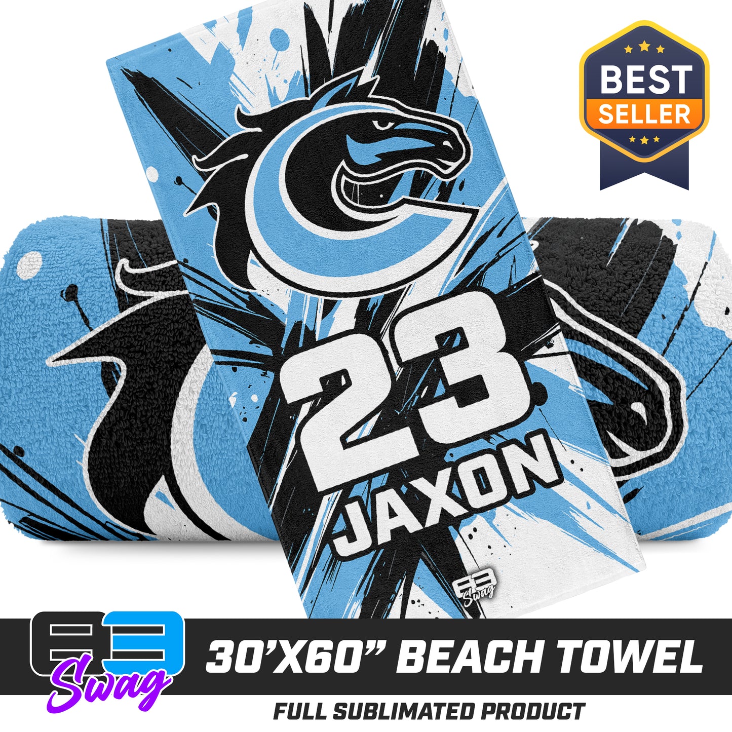 30"x60" Beach Towel - Colts Baseball