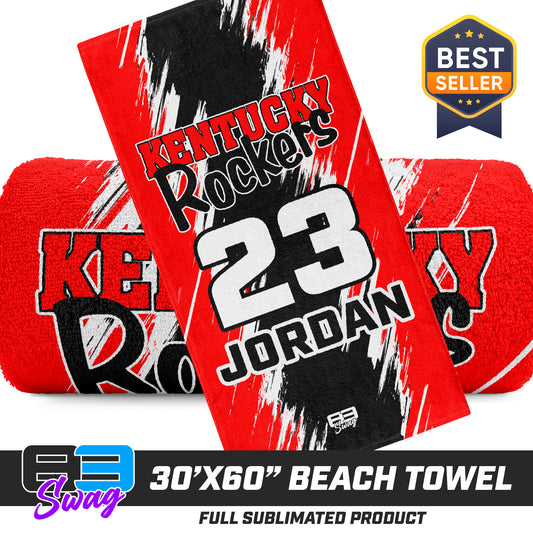 30"x60" Beach Towel - Kentucky Rockers Softball