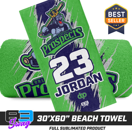 30"x60" Beach Towel - Orlando Baseball Prospects - Gorilla Kings