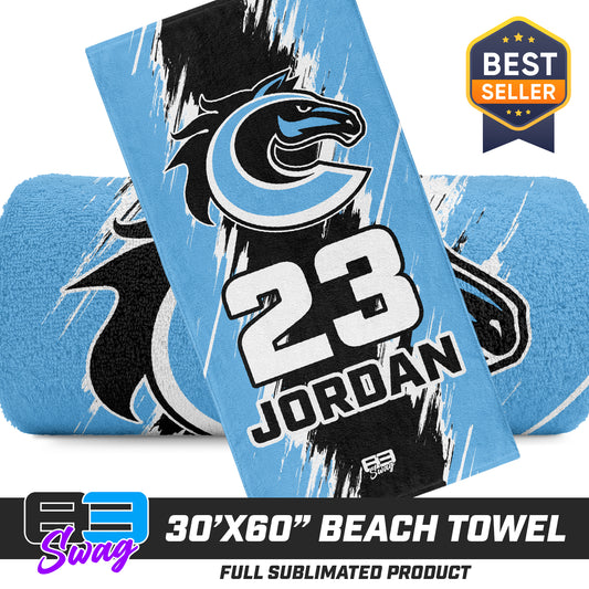 30"x60" Beach Towel - Colts Baseball