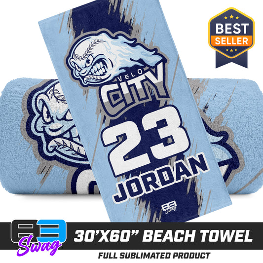 30"x60" Beach Towel - Velocity Baseball