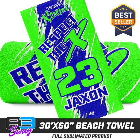 30"x60" Beach Towel - Indiana Xtreme Softball