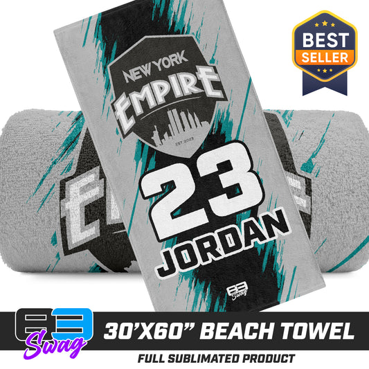 30"x60" Beach Towel - New York Empire Softball