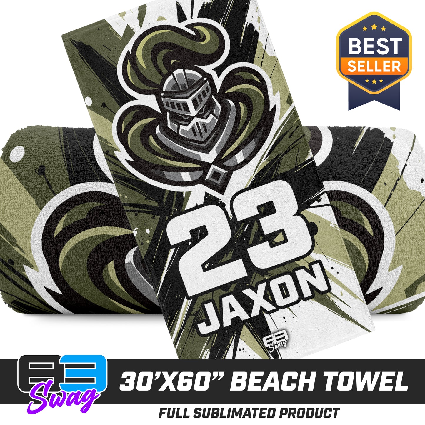 30"x60" Beach Towel - Crusaders Baseball