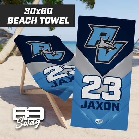 PONTE VEDRA SHARKS - 30"x60" Beach Towel