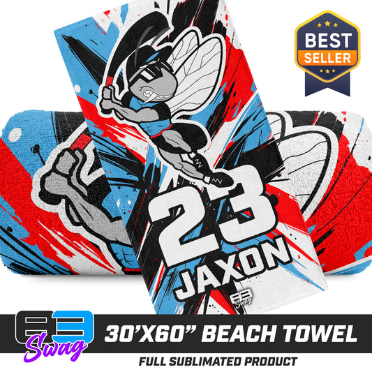 30"x60" Beach Towel - NBC Gnats Baseball 2026 VERSION