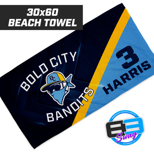 NEW! Bold City Bandits - 30"x60" Beach Towel