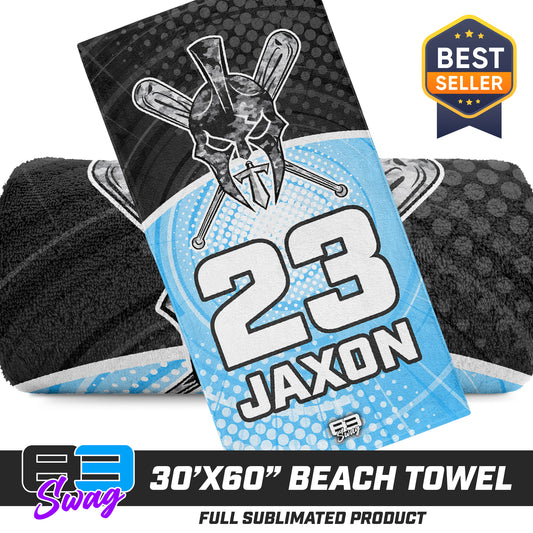 CUSTOM - 30"x60" Beach Towel - St. Johns Titans Baseball