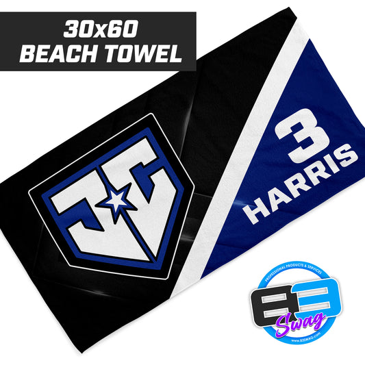 JCB - Julington Creek Baseball - 30"x60" Beach Towel