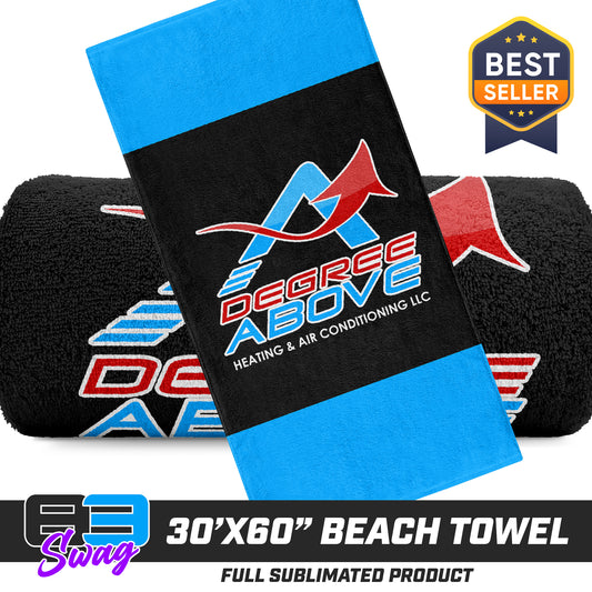 CUSTOM - 30"x60" Beach Towel - A Degree Above