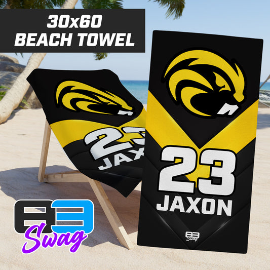 Riverside Football - 30"x60" Beach Towel