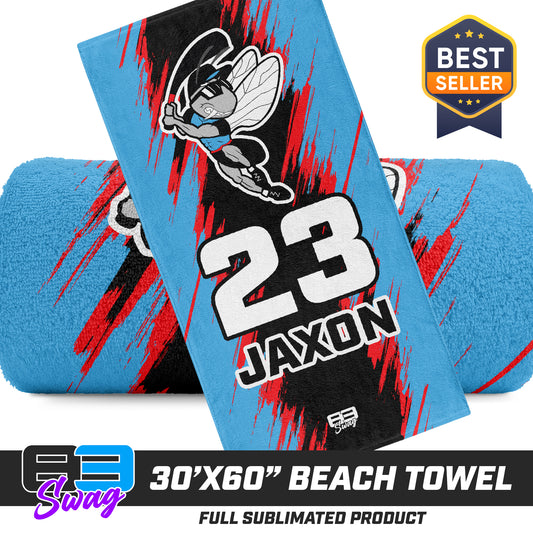 30"x60" Beach Towel - NBC Gnats Baseball