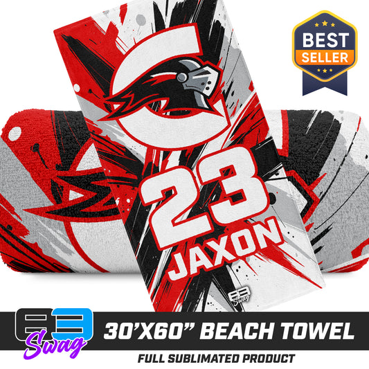 30"x60" Beach Towel - Cedar Creek Christian School Saints