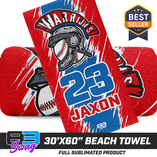 30"x60" Beach Towel - Waterford Warriors - 2024 Fall Edition