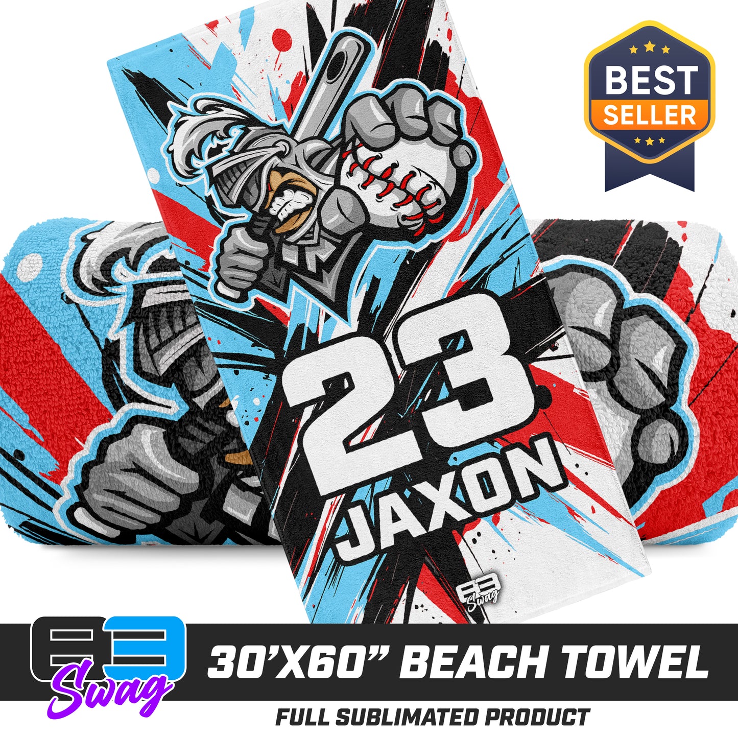 30"x60" Beach Towel - Knights Baseball 2026 VERSION