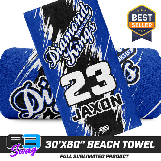 30"x60" Beach Towel - JCB Diamond Kings Baseball