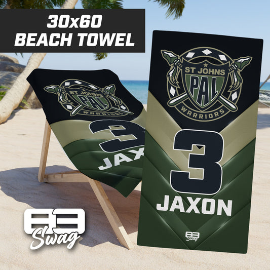 PAL Warriors - 30"x60" Beach Towel