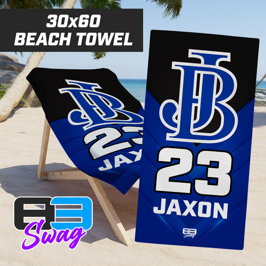 Jax Beach Baseball - JB VERSION - 30"x60" Beach Towel