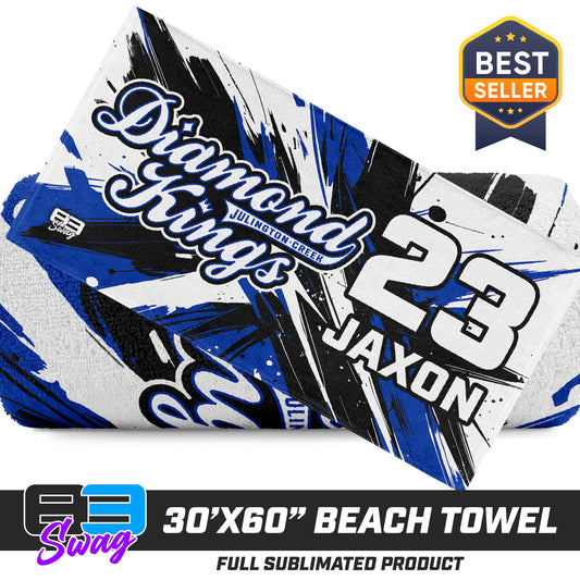 30"x60" Beach Towel - JCB Diamond Kings Baseball 2026 VERSION