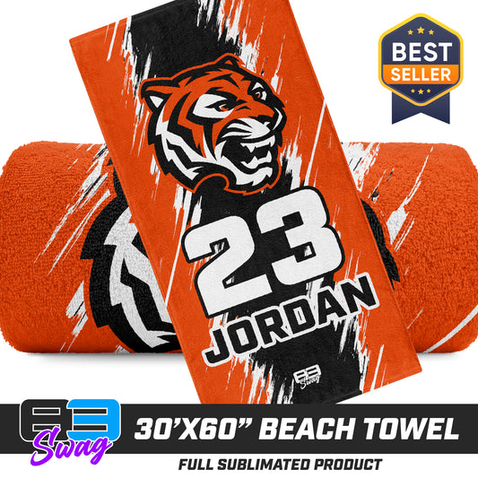 30"x60" Beach Towel - Winter Park Tigers