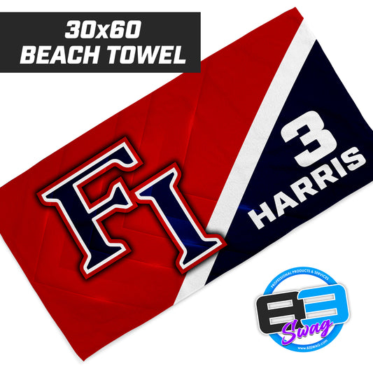 Fleming Island Baseball - 30"x60" Beach Towel