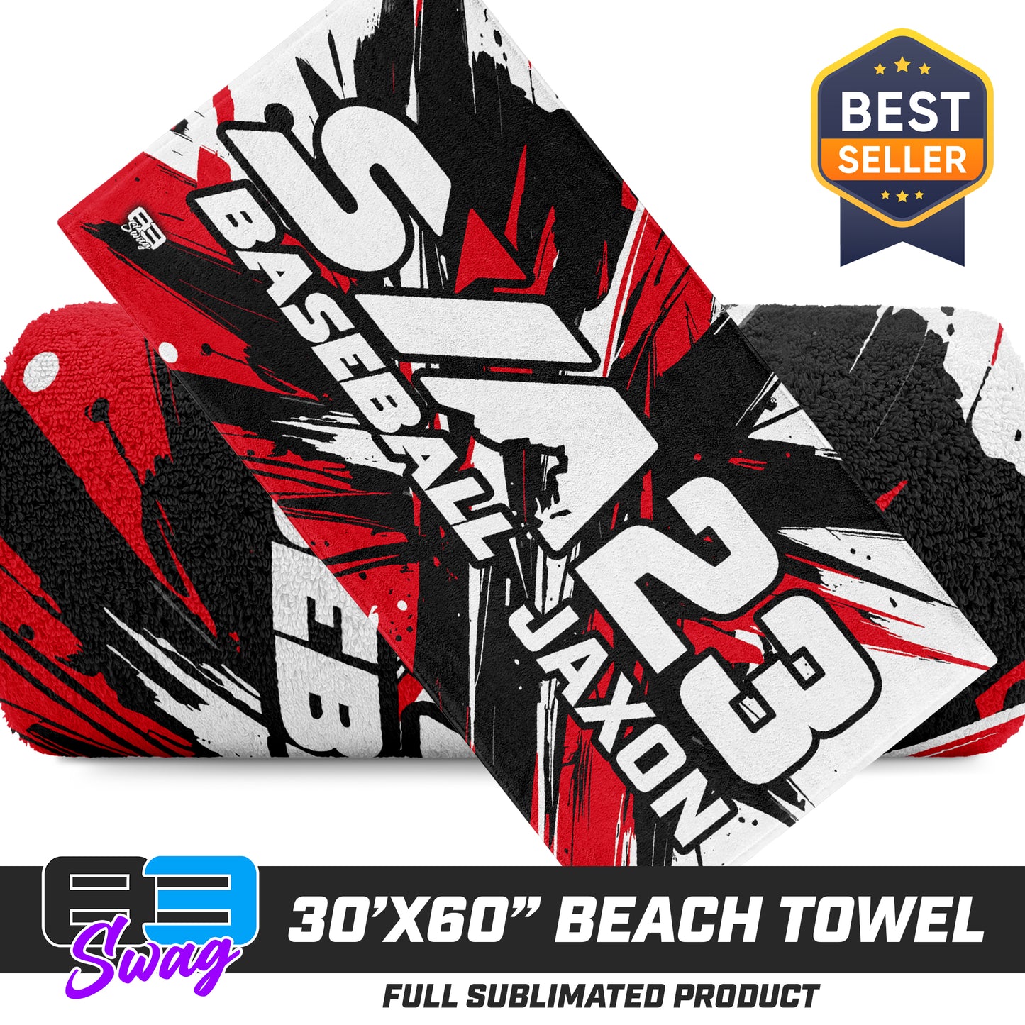 30"x60" Beach Towel - SYA Baseball