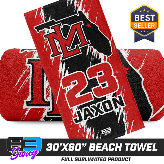 30"x60" Beach Towel - Lake Mary All Stars Softball