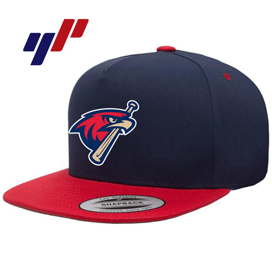 Yupoong Y6007 Adult 5-Panel Cotton Twill Snapback Cap - MSA Redtails Baseball