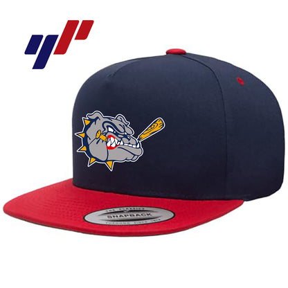 Yupoong Y6007 Adult 5-Panel Cotton Twill Snapback Cap - Bloomingdale Bulldogs Baseball