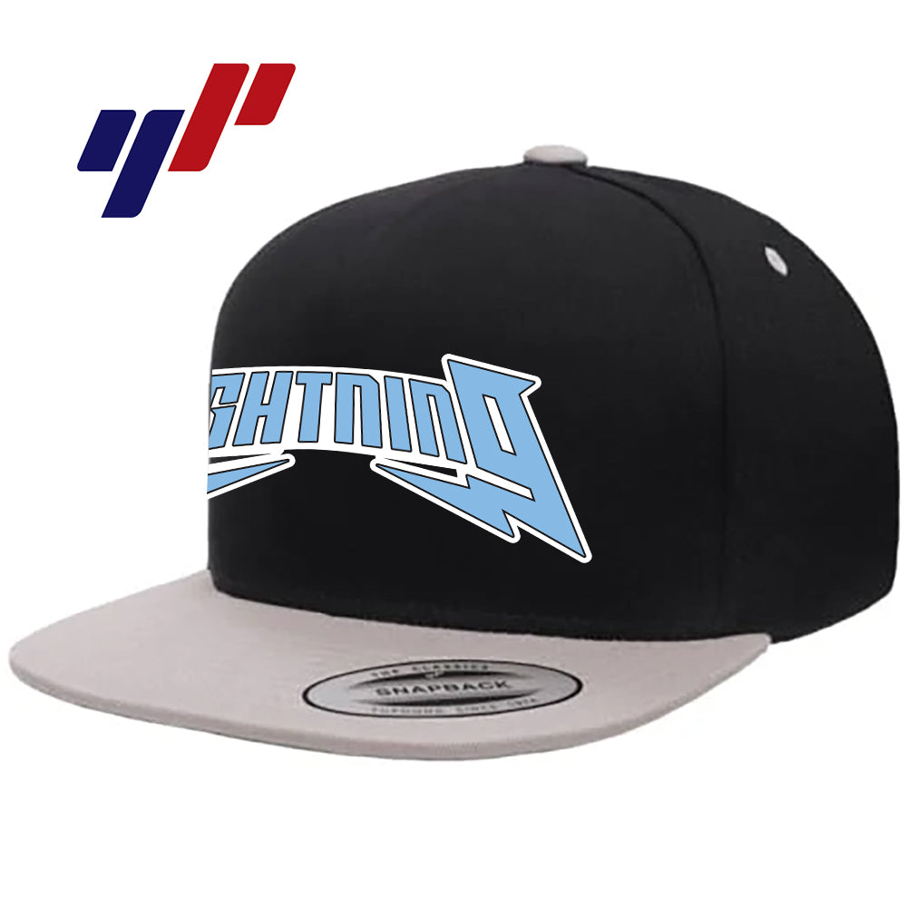 Yupoong Y6007 Adult 5-Panel Cotton Twill Snapback Cap - Lightning Baseball