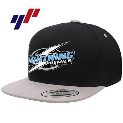 Yupoong Y6007 Adult 5-Panel Cotton Twill Snapback Cap - Lightning Premier