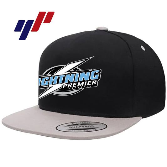 Yupoong Y6007 Adult 5-Panel Cotton Twill Snapback Cap - Lightning Premier