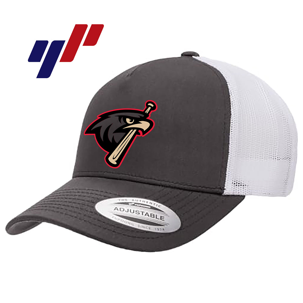 Yupoong 6506 Adult 5-Panel Retro Trucker Cap - MSA Redtails Baseball