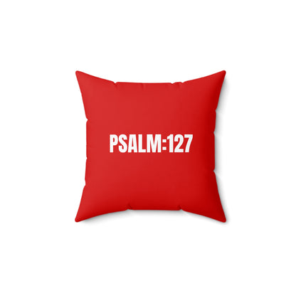 Spun Polyester Square Pillow Arrows Baseball