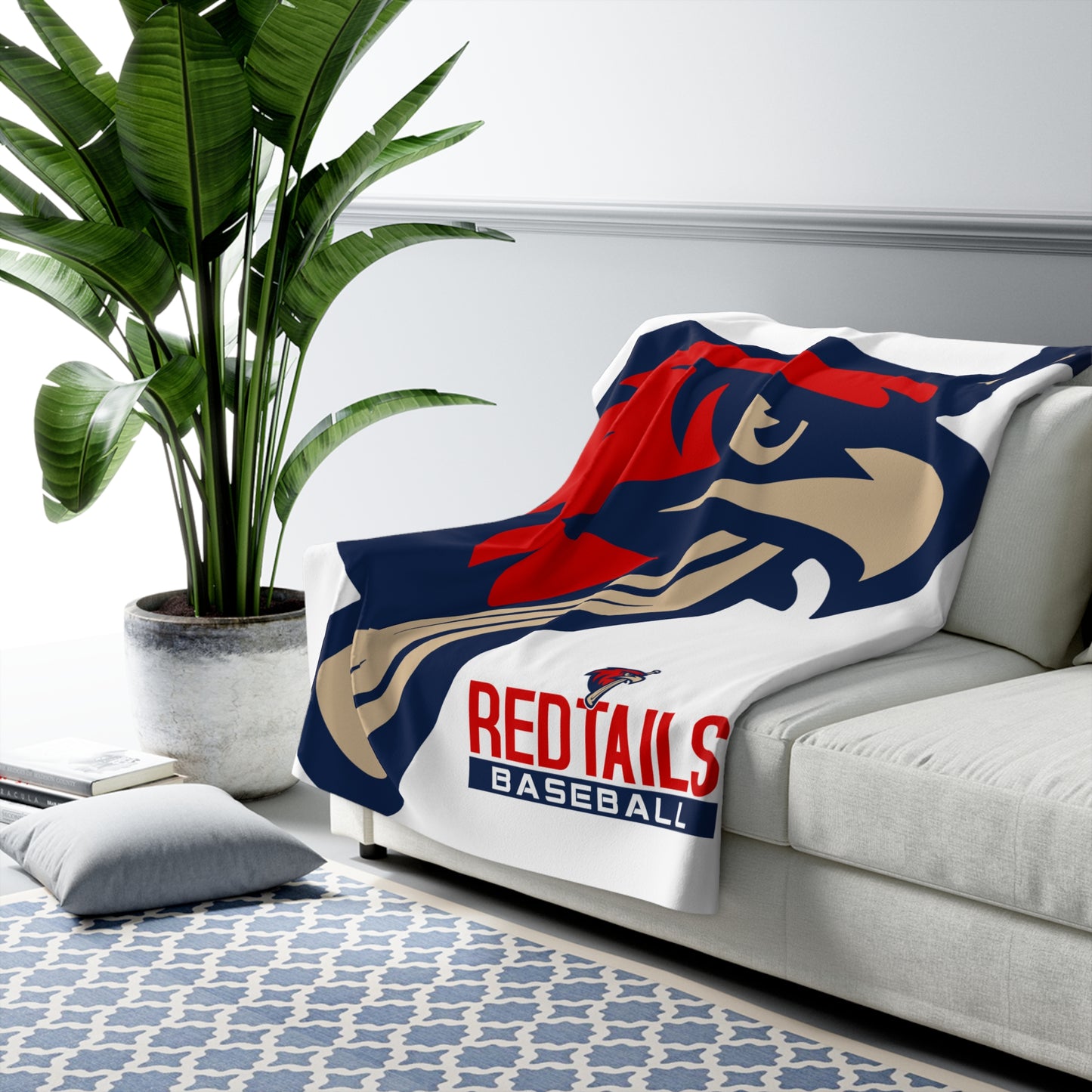 Sherpa Fleece Blanket MSA Redtails Baseball