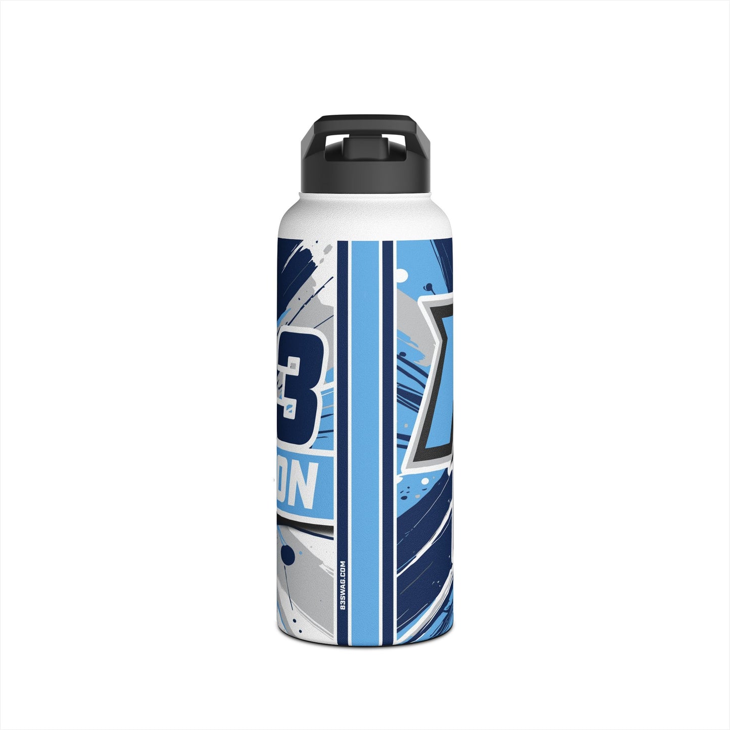 Stainless Steel Water Bottle - Straw Top - PVAA Sharks