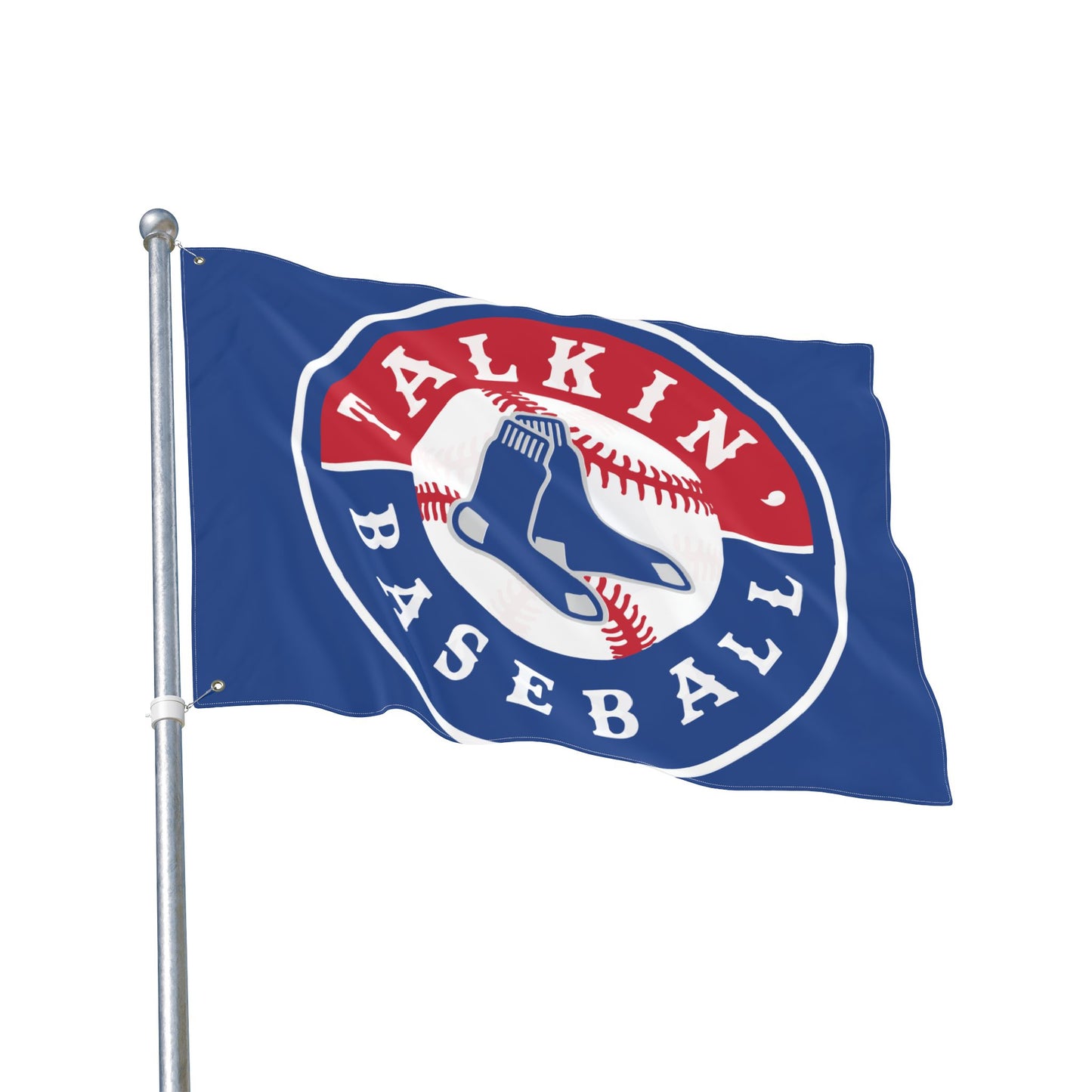 Double Sided Flag Talkin' Baseball
