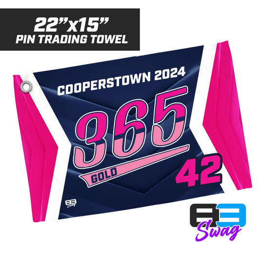 365 Baseball PINK 2024 Edition - 22"x15" Pin Trading Towel - 83Swag