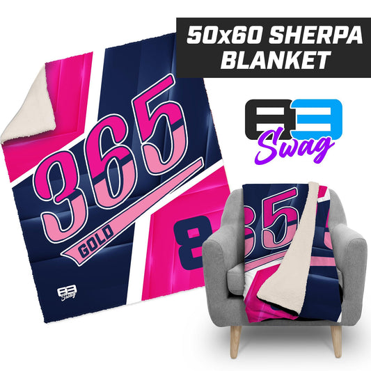 365 Baseball PINK 2024 Edition - 50”x60” Plush Sherpa Blanket - 83Swag