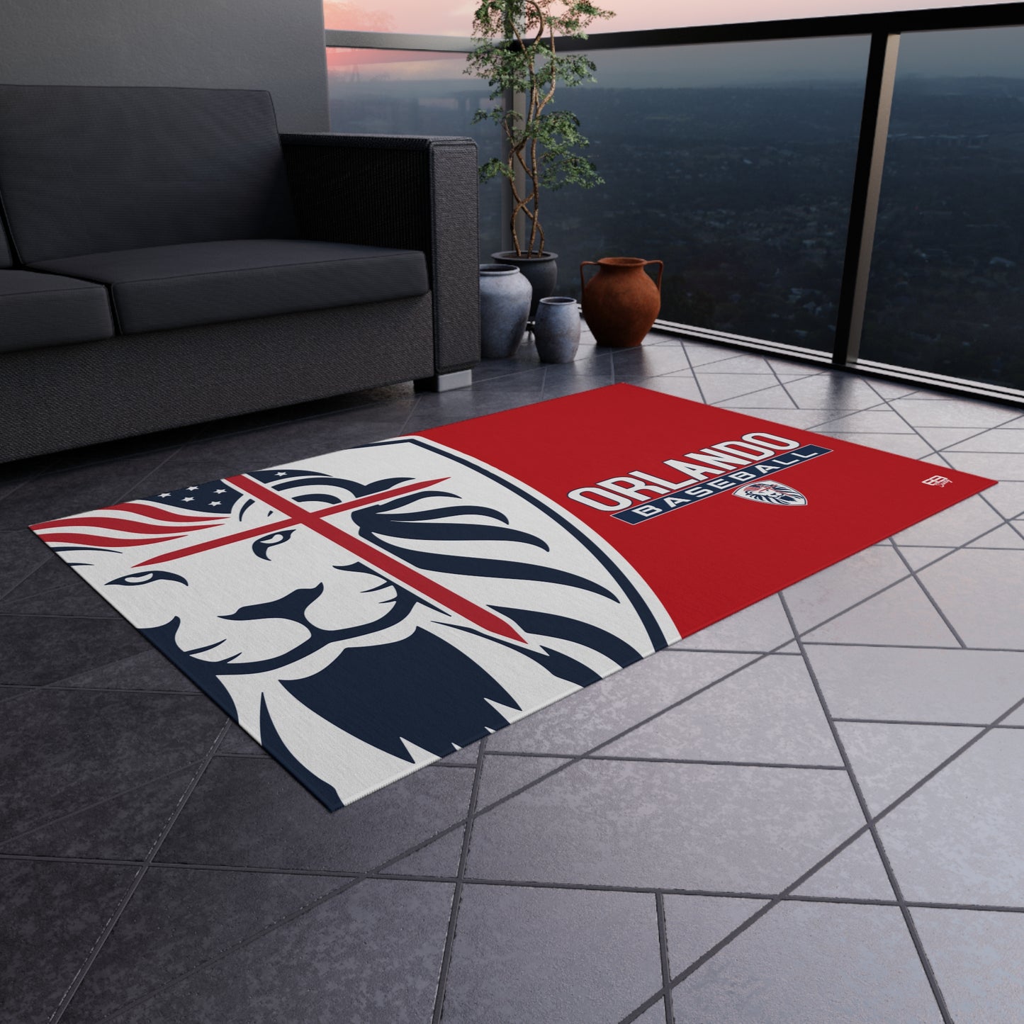 Outdoor Rug Orlando Lions Baseball