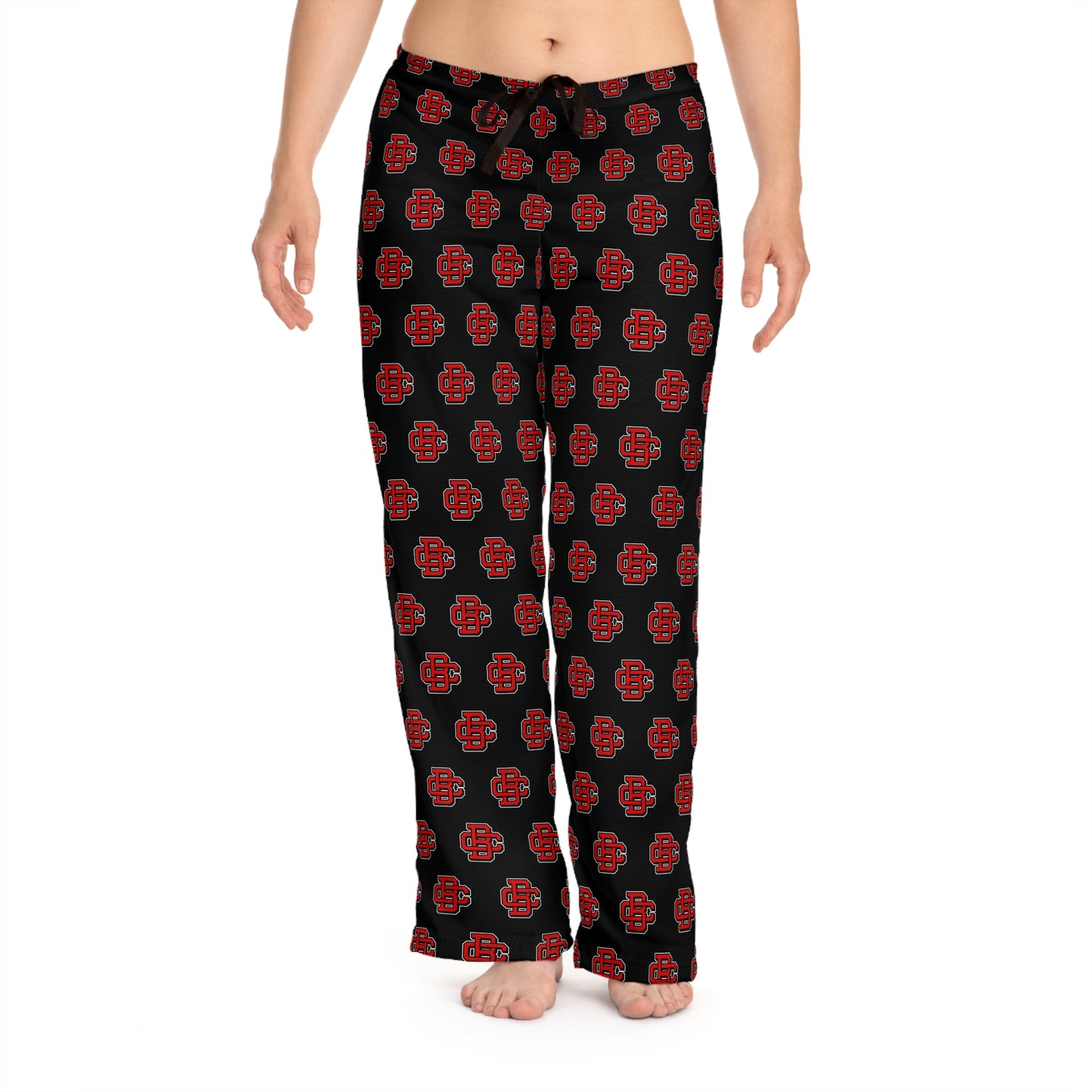 Women's Pajama Pants (AOP) Creeks Baseball Club - CBC